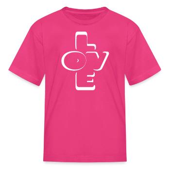 love together - Kid's T-Shirt - fuchsia - Front