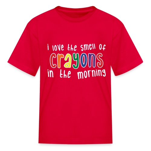 Crayons dark - Kids' T-Shirt