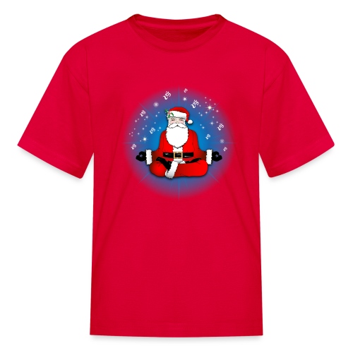 Santa s Meditation - Kids' T-Shirt