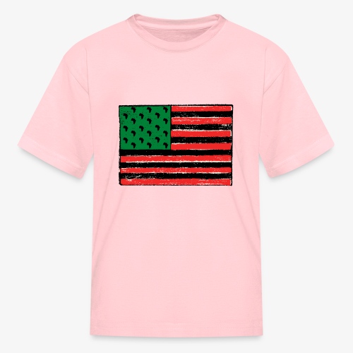 Red Green Black Flag - Kids' T-Shirt
