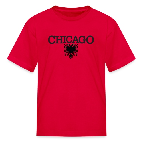 Chicago Albanian Flag - Kids' T-Shirt