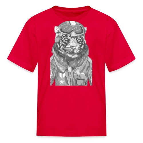 Tiger Pilot by Sam Kidlet - Kids' T-Shirt