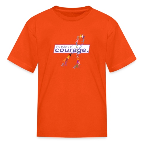 The Colors of Courage Cancer Awareness Ribbons - Kids' T-Shirt