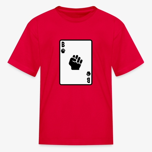 Black Fist Card - Kids' T-Shirt