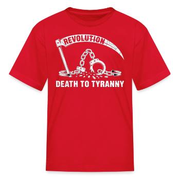 Revolution Against Tyranny - Kid's T-Shirt - red - Front