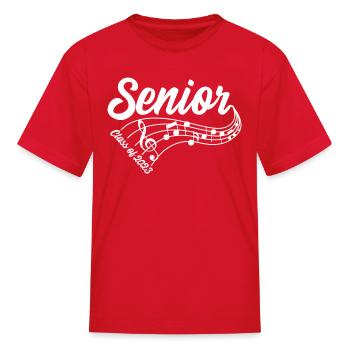 2023enior Choir Band Orchestra Class of 2023 - Kid's T-Shirt - red - Front