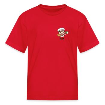 Italian kawaii art with italian flag - Kid's T-Shirt - red - Front