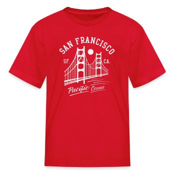 San Francisco Golden Gate - Kid's T-Shirt - red - Front
