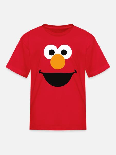Sesame Street Face Of Elmo - Kid's T-Shirt - red