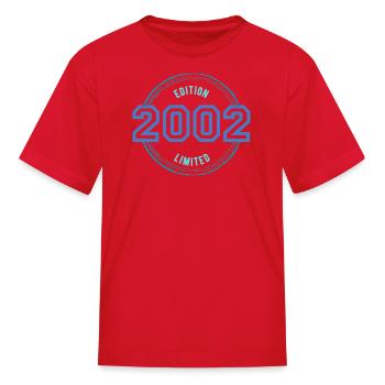 Year of birth: 2002 - Kid's T-Shirt - red - Front