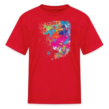 explosion of colors - Kid's T-Shirt - red - Front
