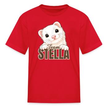 The Real Team Stella - Kid's T-Shirt - red - Front