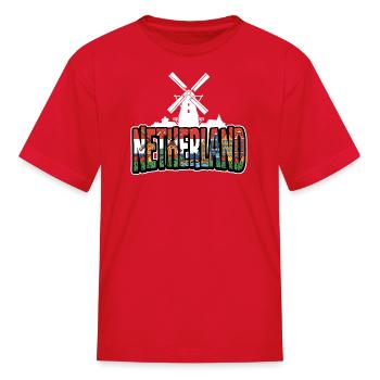 Netherland - Kid's T-Shirt - red - Front