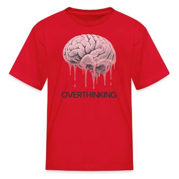 Brainfart Funny Comic T-Shirt Design | Retro Pop - Kid's T-Shirt - red - Front