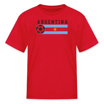 Argentina Flag Albiceleste Sol de Mayo - Kid's T-Shirt - red - Front