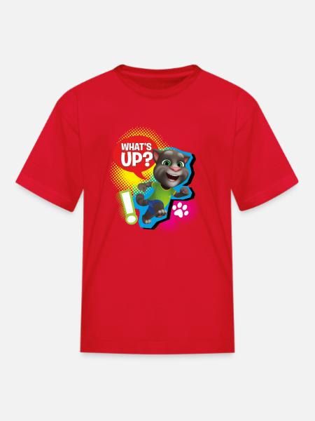 Talking Tom What´s Up? - Kid's T-Shirt - red
