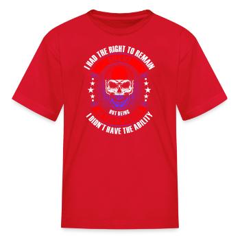 Netherlander I Didnot have the Ability Tshirt - Kid's T-Shirt - red - Front
