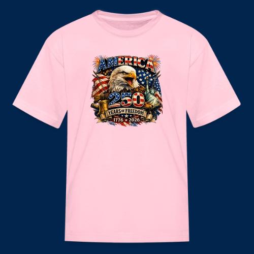 America 250 Years of Freedom – Patriotic - Kid's T-Shirt