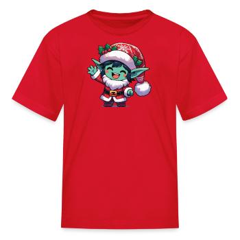 Holiday goblin - Kid's T-Shirt - red - Front