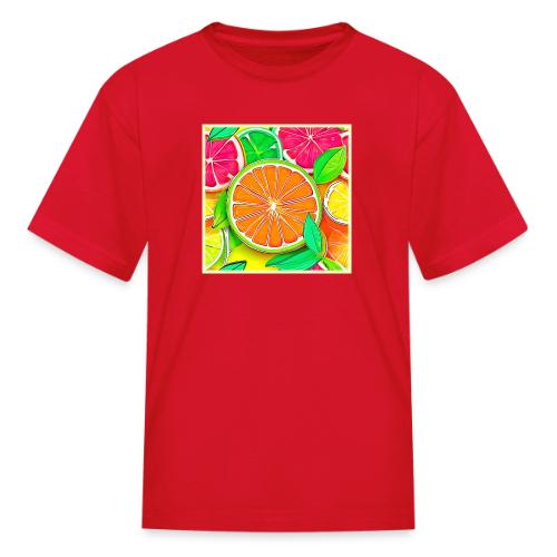 Colorful Citrus Pop Art - Kid's T-Shirt