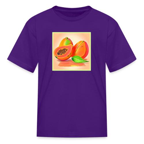 Sliced Papaya Freshness - Kid's T-Shirt