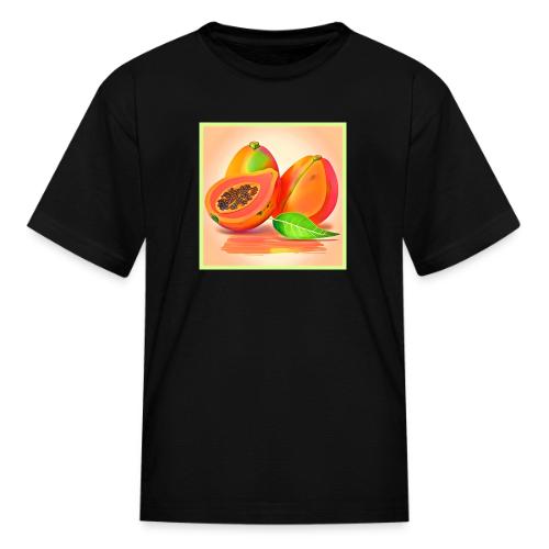 Sliced Papaya Freshness - Kid's T-Shirt