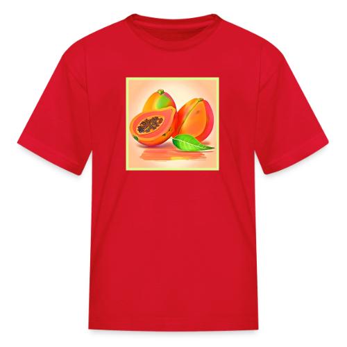 Sliced Papaya Freshness - Kid's T-Shirt