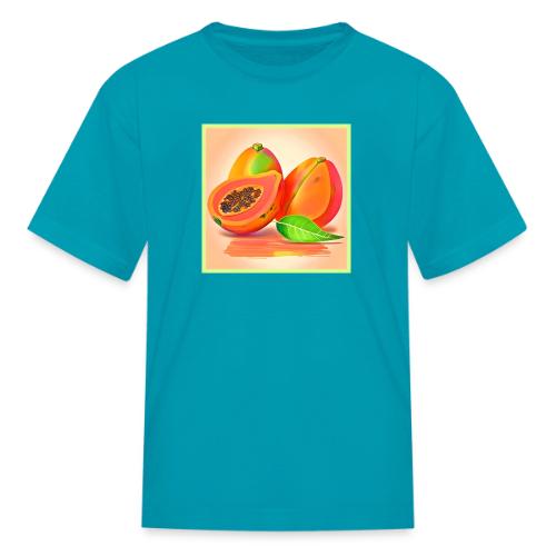 Sliced Papaya Freshness - Kid's T-Shirt