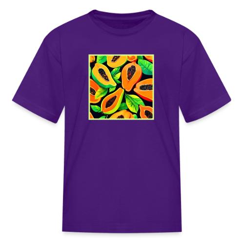 Tropical Papaya Paradise - Kid's T-Shirt