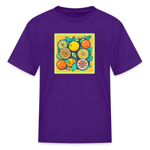 Citrus Fruit Art Design - Kid's T-Shirt