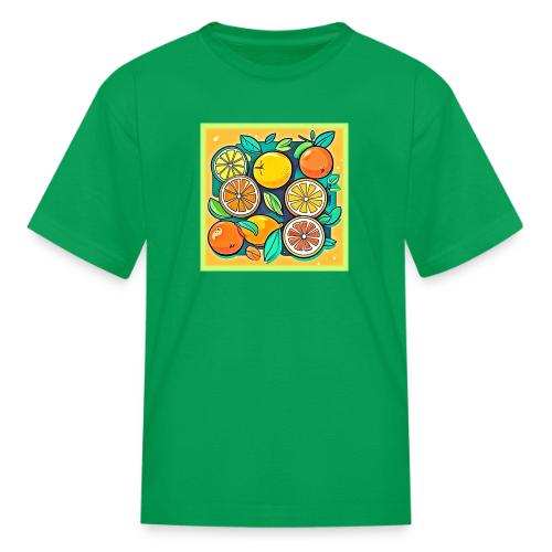 Citrus Fruit Art Design - Kid's T-Shirt