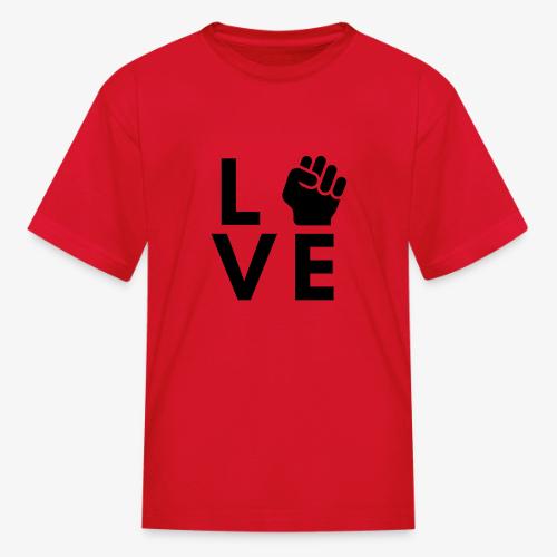 Black Fist Love - Kid's T-Shirt