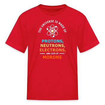 Quantum Physics Science Nerd Scientist - Kid's T-Shirt - red - Front
