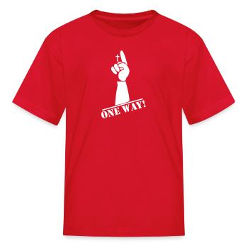 One Way Heaven - Kid's T-Shirt - red - Front