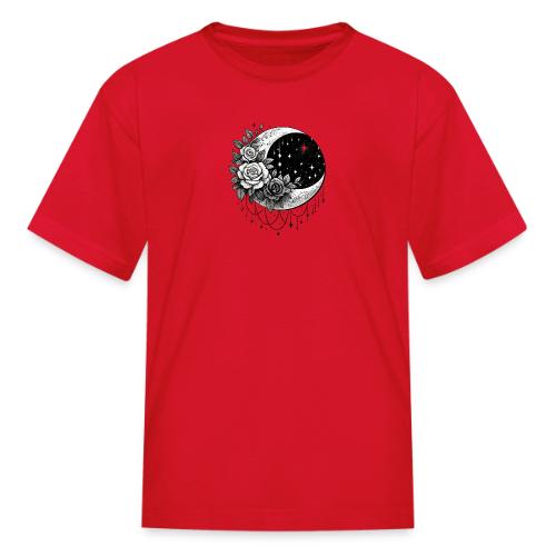 Crescent Moon Floral - Kid's T-Shirt