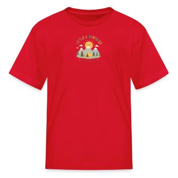 Little Adventurer Camping Tale - Kid's T-Shirt - red - Front