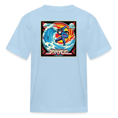 Anime Wavecat Surfer - Kid's T-Shirt