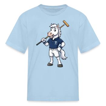 Polito Polo Horse Mascot - Kid's T-Shirt - powder blue - Front