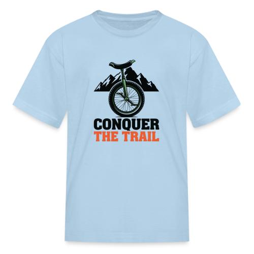 Conquer The Trail Unicycle - Kid's T-Shirt