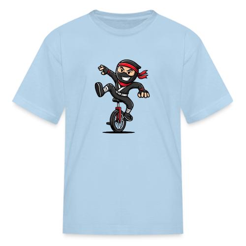 Ninja Unicyclist - Kid's T-Shirt