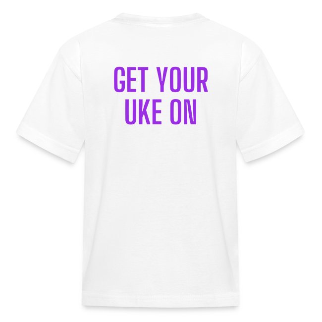 Front & Back Purple Uke Revolution Get Your Uke On