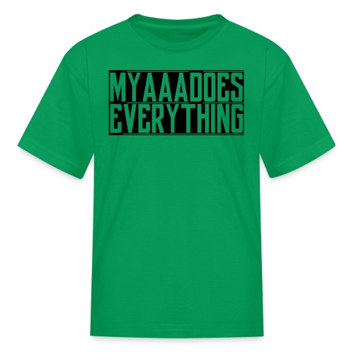 MyaaaDoesEverything (Black) - Kids' T-Shirt