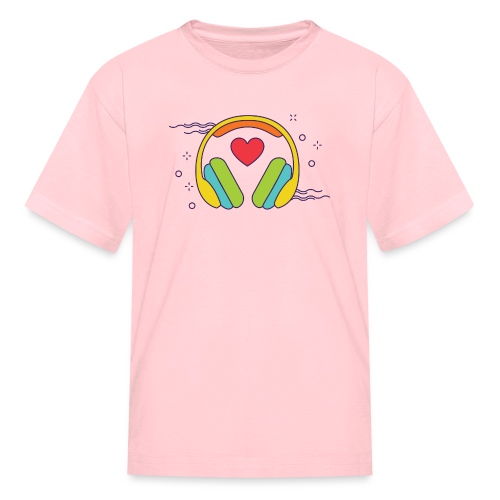 ❤️ + 🎧 - Kids' T-Shirt
