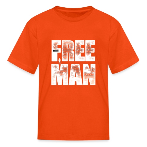 FREE MAN - White Graphic - Kids' T-Shirt