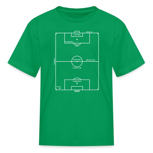 Soccer Pitch layout guide - Kids' T-Shirt