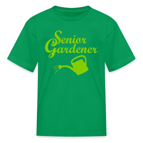 Senior Gardener with Watering Can - Kids' T-Shirt