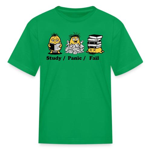 Funny Student Study Panic Fail Back To School - Kid's T-Shirt