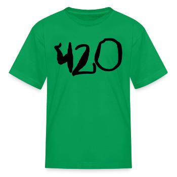 (420t) - Kid's T-Shirt - kelly green - Front