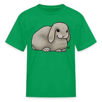 Small Mammal Rabbit Holland Lop Lilac - Kid's T-Shirt - kelly green - Front