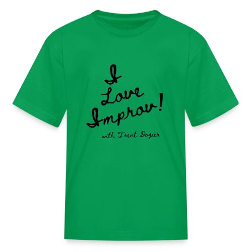 I Love Improv Black - Kid's T-Shirt